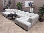 NIEUW | Royale Modulaire Trendy U-Bank - Licht Beige - 347cm, Huis en Inrichting, Banken | Bankstellen, -, -, Hoekbank, Ophalen of Verzenden
