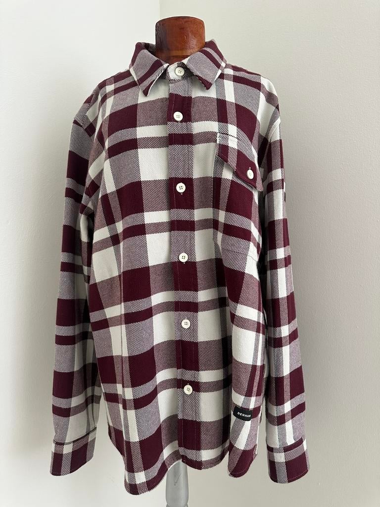 Nieuw! Gaaf houthakkers Denham shacket overhemd in maat XL, Kleding | Heren, Overhemden, Ophalen of Verzenden, Nieuw, Rood, Halswijdte 43/44 (XL)