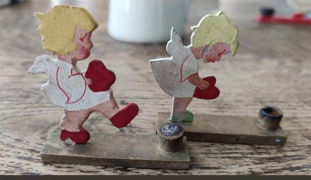 2 kleine kaarsenhoudertjes, Diversen, Kerst, Ophalen of Verzenden