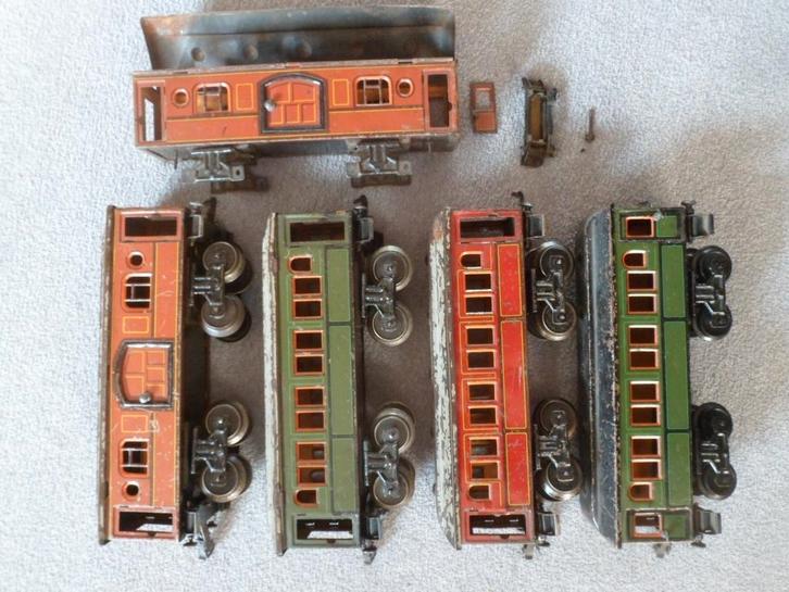 KBN Bub spoor 0 4-as rijtuigen, Antiek en Kunst, Antiek | Speelgoed, Ophalen of Verzenden