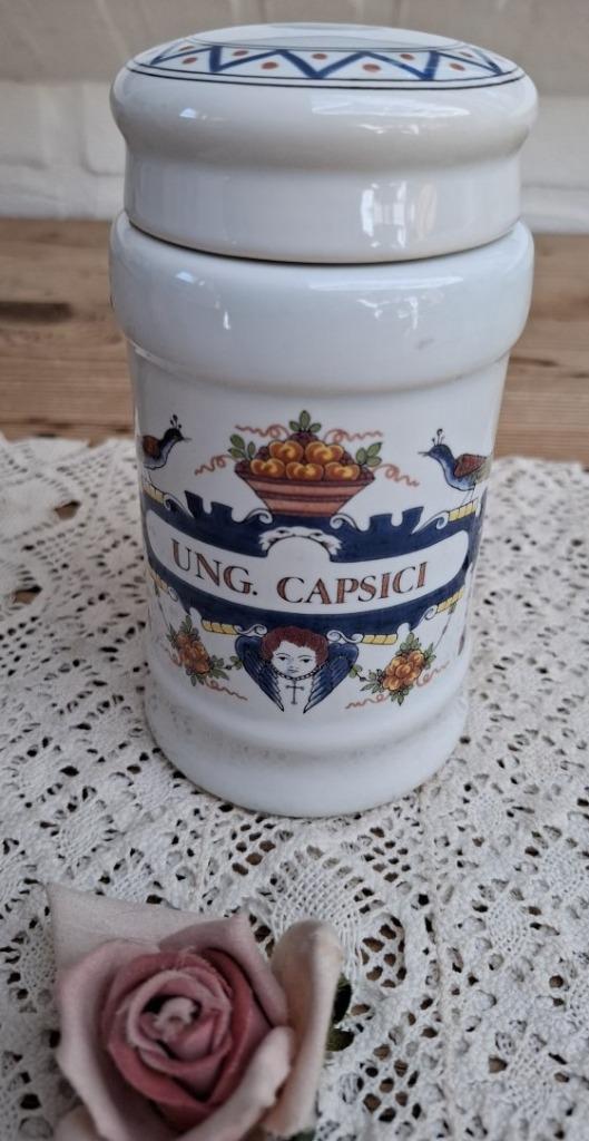 Delftse apothekerspot UNG CAPSICI, Antiek en Kunst, Ophalen of Verzenden