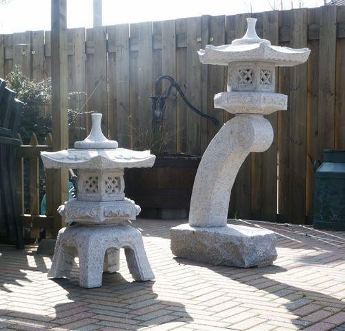 granieten set japanse lantaarns, Tuin en Terras, Ophalen of Verzenden, Nieuw, Steen, Overige typen