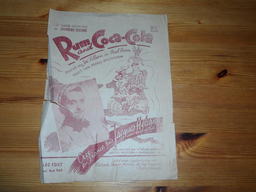 Rum and coca cola - sullavan / baron, Gebruikt, Gitaar, Ophalen of Verzenden, Artiest of Componist