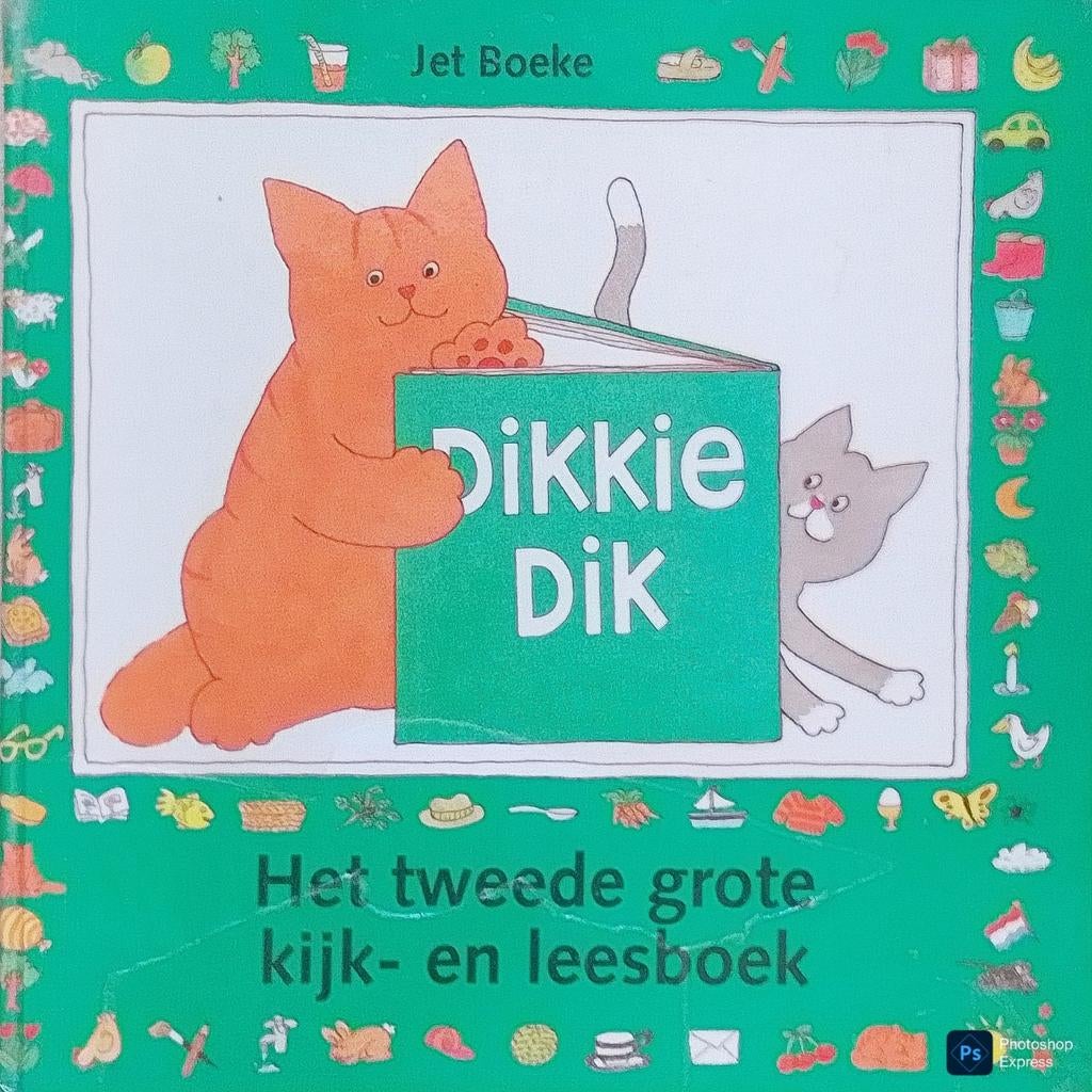 Dikkie Dik Het Tweede Grote Kijk- En Leesboek, Gelezen, 3 tot 4 jaar, Jet Boeke., Ophalen of Verzenden