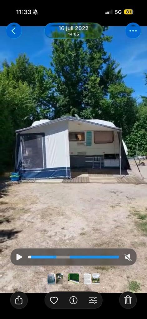 Hele nette DOREMA Voortent, omloopmaat 9, Ophalen of Verzenden, Zo goed als nieuw, Dorema