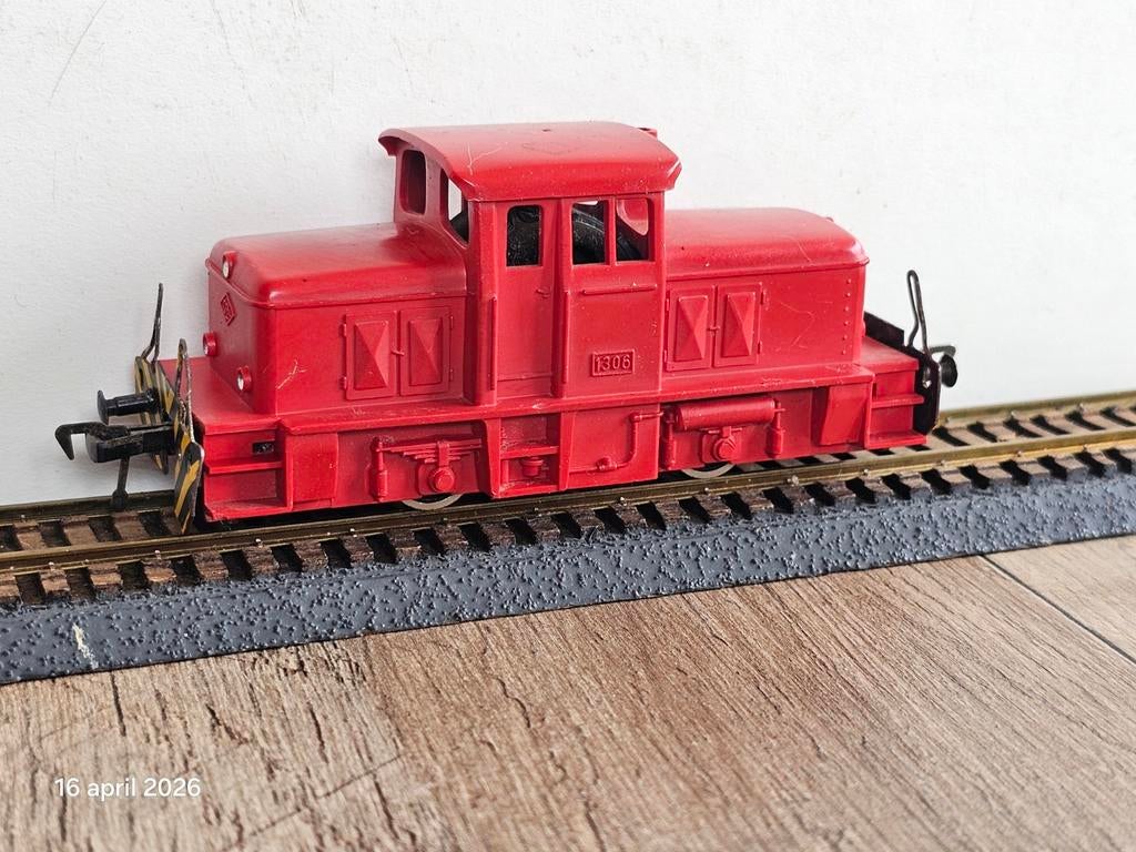 Modeltrein Ho fleischmann rangeer lokomotief, Hobby en Vrije tijd, Modeltreinen | H0, Ophalen of Verzenden, Gelijkstroom, Wagon