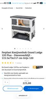 Ferplast konijnen/-caviahok te koop, Dieren en Toebehoren, Knaagdieren en Konijnen | Hokken en Kooien, Ophalen, 90 cm of meer