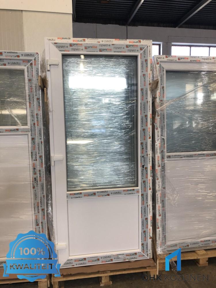 Kunststof Deur 2/3 Glas 93b x 205h - Op Voorraad