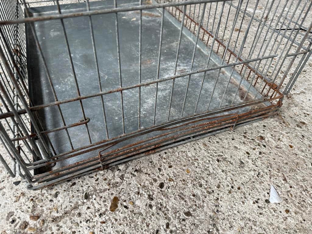 Stevige hondenbench van verzinkt staal, Ophalen, Gebruikt