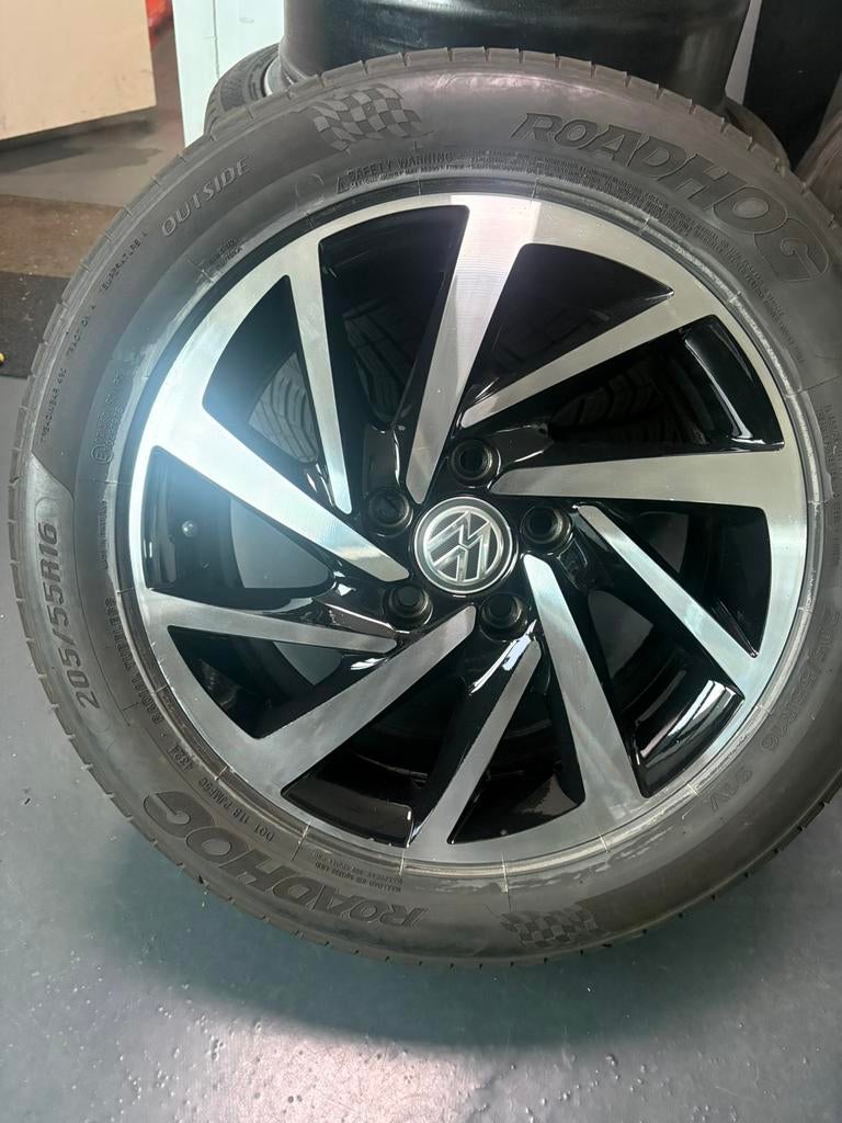 Volkswagen Golf Cadyy Originele Velgen 5x112  205 55 16 inch, Gebruikt, 16 inch, Total car expert, Banden en Velgen