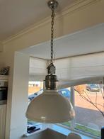 Witte hanglamp - Industriële stijl, Ophalen, Gebruikt, Metaal, 75 cm of meer