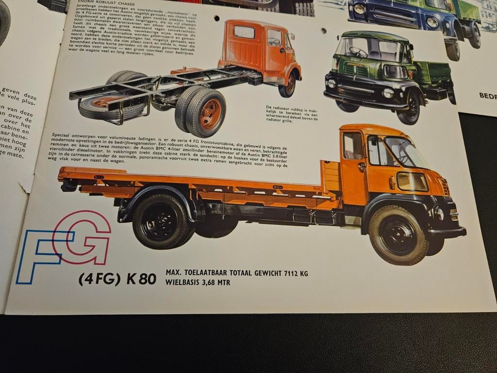 3 Brochures Austin Trucks, Ophalen of Verzenden, Zo goed als nieuw, Overige merken