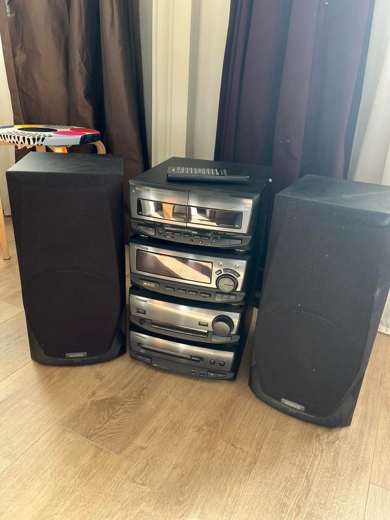 Stereoset met boxen Kenwood, Audio, Tv en Foto, Stereo-sets, Ophalen, Zo goed als nieuw, Tuner of Radio, Overige merken