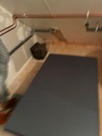 Campingtafel antraciet 114x70x60, in hoogte verstelbaar, Caravans en Kamperen, Kampeermeubelen, Ophalen, Gebruikt, Campingtafel