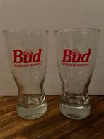 Bud bierglazen, Ophalen of Verzenden, Zo goed als nieuw, Bierglas