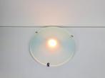 Vintage milan plafondlamp melk glas spain design ‘80, Modern vintage, N, N, Ophalen of Verzenden