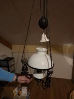 Antieke hanglamp met katrolsysteem - Olie- of petroleumlamp, Antiek en Kunst, Antiek | Lampen, Ophalen