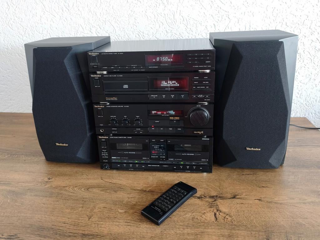 Technics stereo-set met speakers en afstandsbediening, Audio, Tv en Foto, Stereo-sets, Gebruikt, Losse componenten, Tuner of Radio