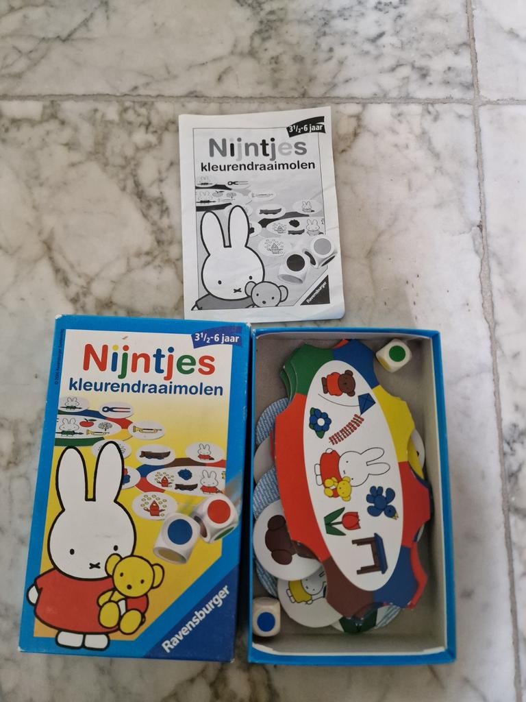 Nijntjes Kleurendraaimolen - Ravensburger Spel, Een of twee spelers, Ophalen of Verzenden, Gebruikt, Ravensburger