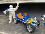 Michelin set met Bibendum en race oldtimer, Ophalen of Verzenden, Zo goed als nieuw