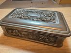 Vintage Tinnen Juwelendoosje met Rozenreliëf, Ophalen