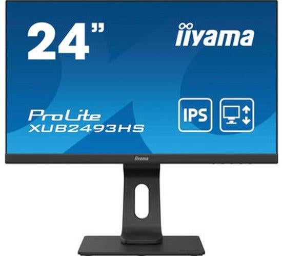 Iiyama ProLite XUB2493HS-B4 - Full HD IPS Monitor - 24 Inch, Gebruikt, IPS, Ingebouwde speakers, Full HD