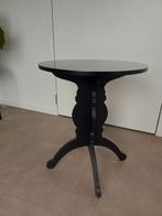 Bijzettafel, Huis en Inrichting, Tafels | Bijzettafels, Minder dan 55 cm, Rond, Zo goed als nieuw, Hout