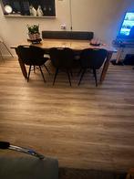 Mooie, stevige eettafel 220x100 cm, Ophalen, Gebruikt, 100 tot 150 cm, 200 cm of meer