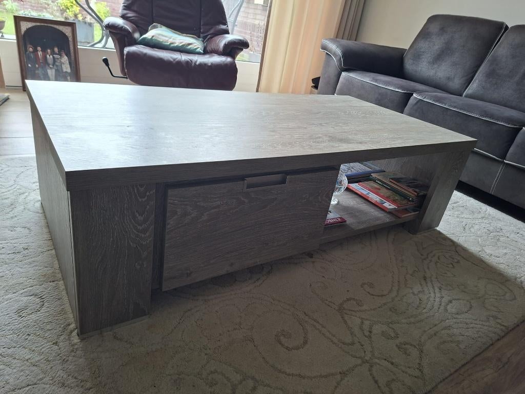 salontafel + tv meubel, Ophalen, 100 tot 150 cm, 50 tot 100 cm, Zo goed als nieuw