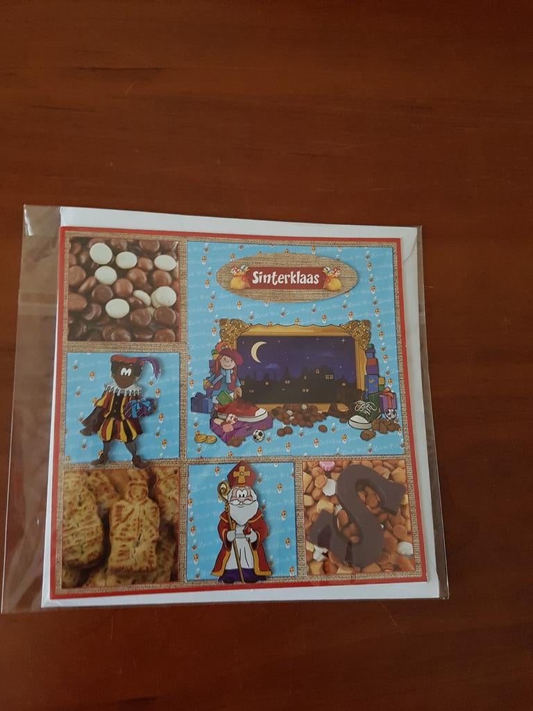 Kaartje Sinterklaas pepernoten/speculaas/letter/taai taai, Ophalen of Verzenden, Nieuw, Overige thema's