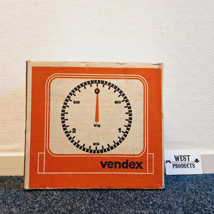 Nieuw: Vintage Keukenweegschaal (Vendex), Witgoed en Apparatuur, Weegschalen, Nieuw, Analoog, Keukenweegschaal, Minder dan 10 kg