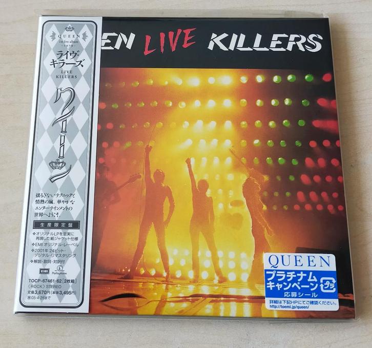 Queen - Live Killers 2CD 1979/2004 Japan OBI, Cd's en Dvd's, Cd's | Rock, Zo goed als nieuw, Poprock, Ophalen of Verzenden