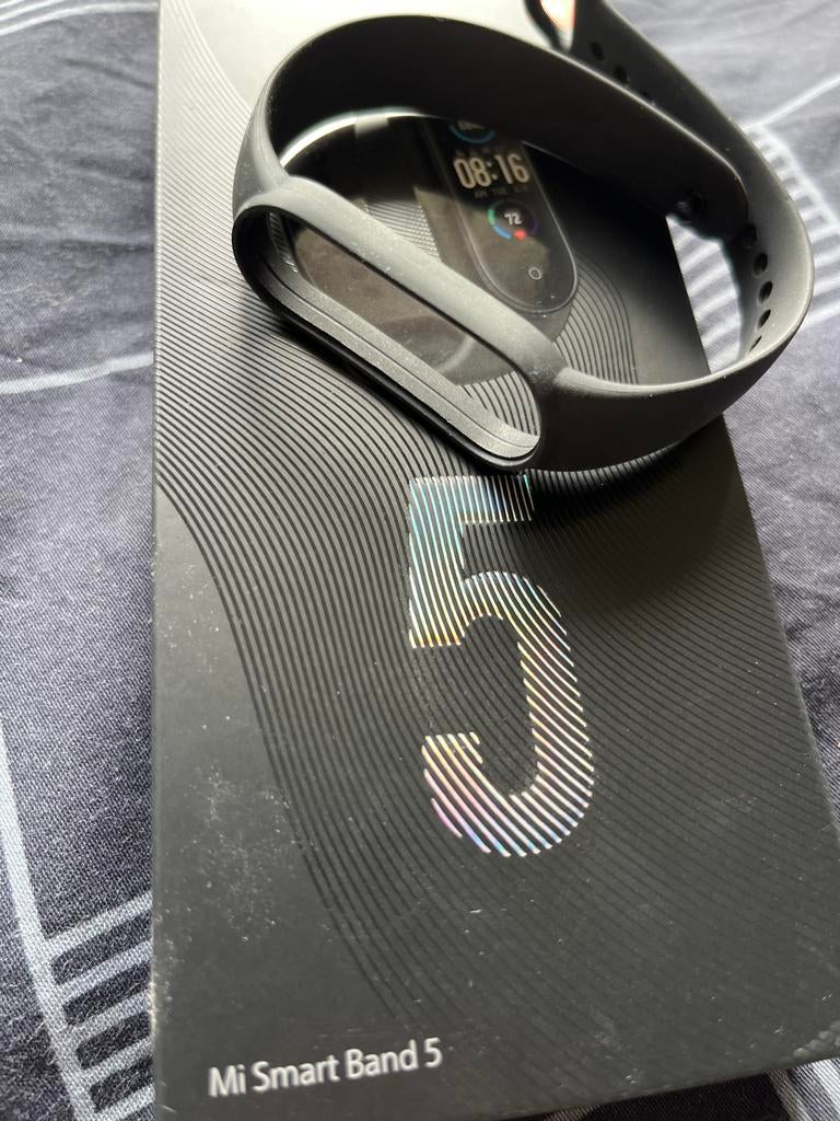 Reserve bandje Mi Smart Band 5, zwart - Nieuw, Sieraden, Tassen en Uiterlijk, Activity trackers, Ophalen of Verzenden, Nieuw, Zwart