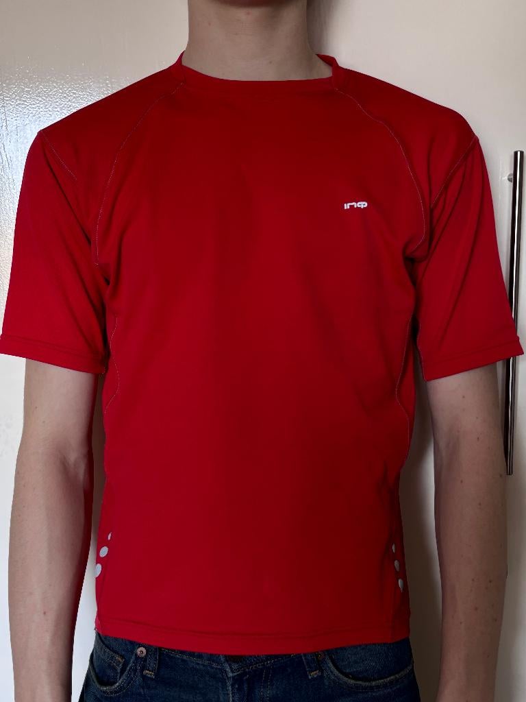 Rood Sportshirt  - Maat M - INQ, Maat 48/50 (M), Inq, Ophalen of Verzenden, Zo goed als nieuw