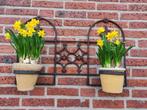 Ijzer wandrek voor 2 bloempotten, Ophalen, Gebruikt