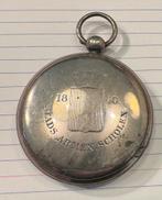 Antieke horloge kast Stads Armen Scholen Amsterdam 1840, Ophalen of Verzenden, Zilver