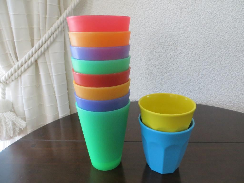 HEMA Drinkbekers Verschillende kleuren Thuis Camping Vaatwas, Overige materialen, Overige typen, Ophalen of Verzenden, Zo goed als nieuw