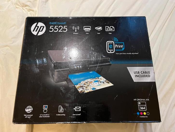 HP Photosmart 5525 Printer/Scanner (Wireless), Computers en Software, Printers, Gebruikt, All-in-one, Inkjetprinter, Kleur printen