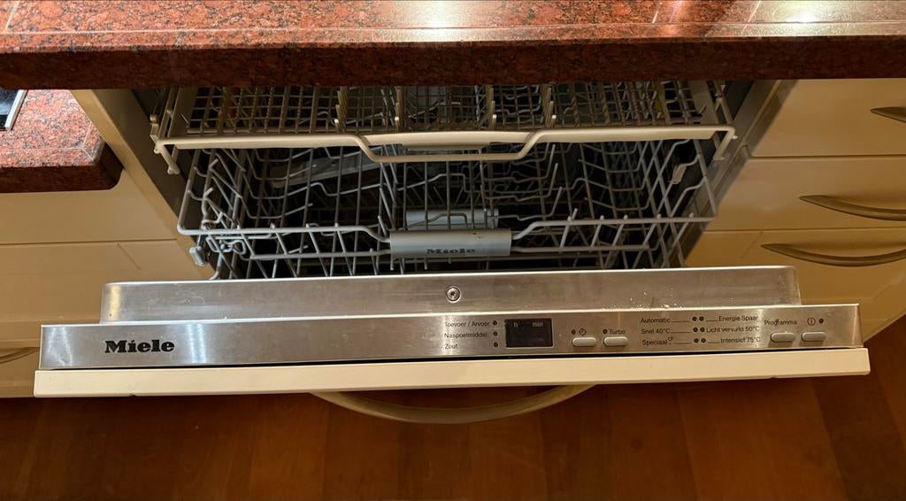 Miele Vaatwasser - Inbouwmodel met besteklade, Ophalen, Gebruikt, 60 cm of meer, Eco programma