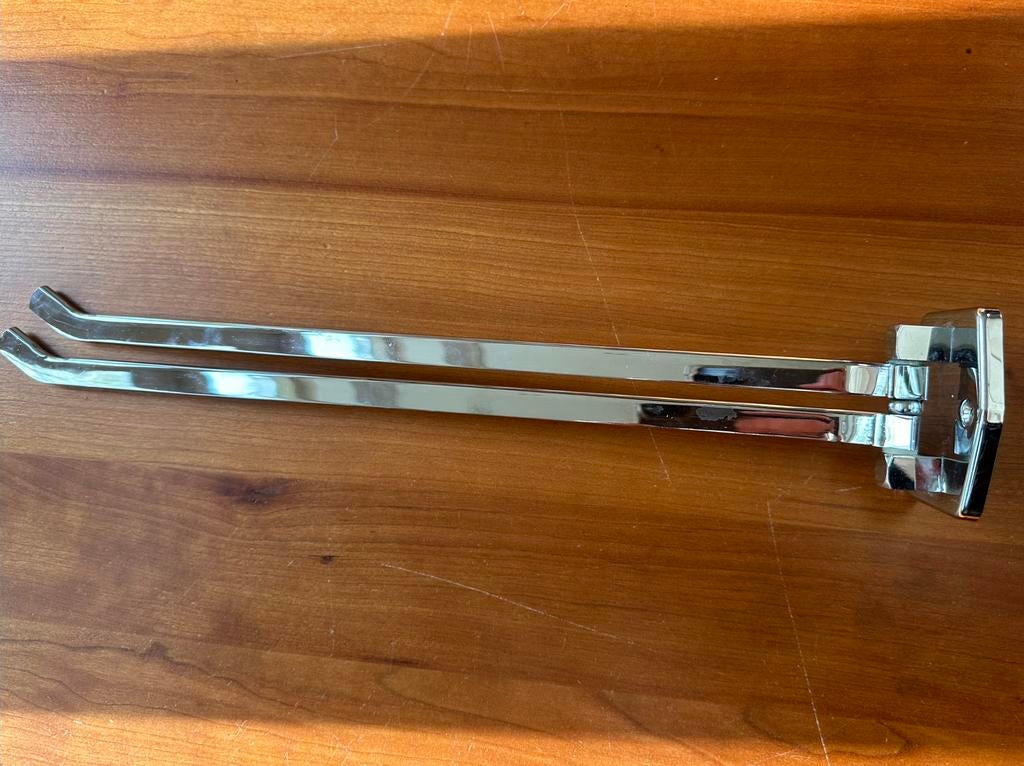 Dubbele handdoekstang verchroomd RVS, Ophalen of Verzenden