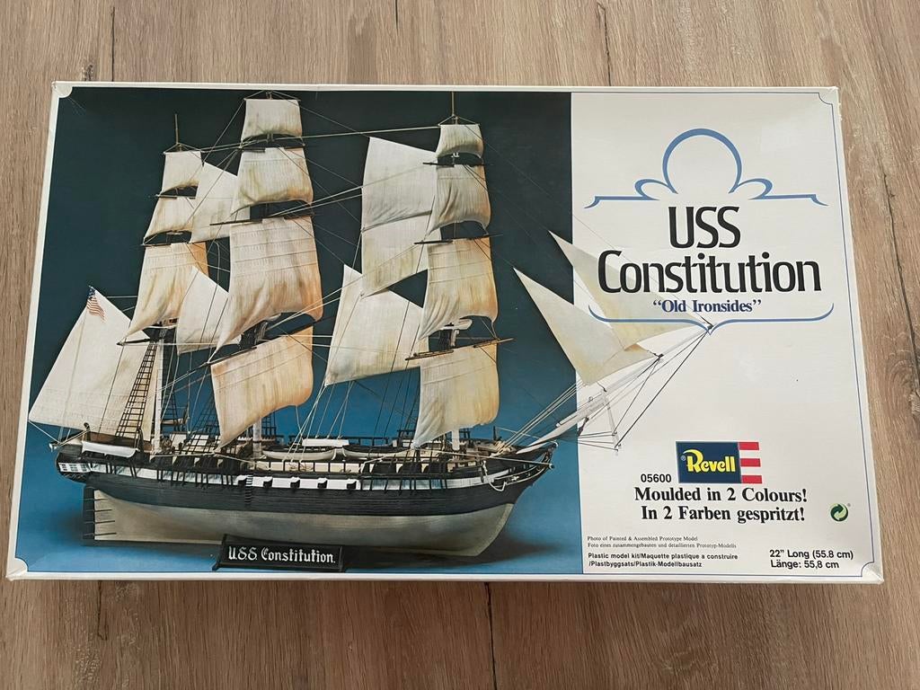 Revell 05600 USS Constitution schip 1/111 modelbouwdoos, Ophalen of Verzenden, Gebruikt, 1:50 tot 1:200, Revell