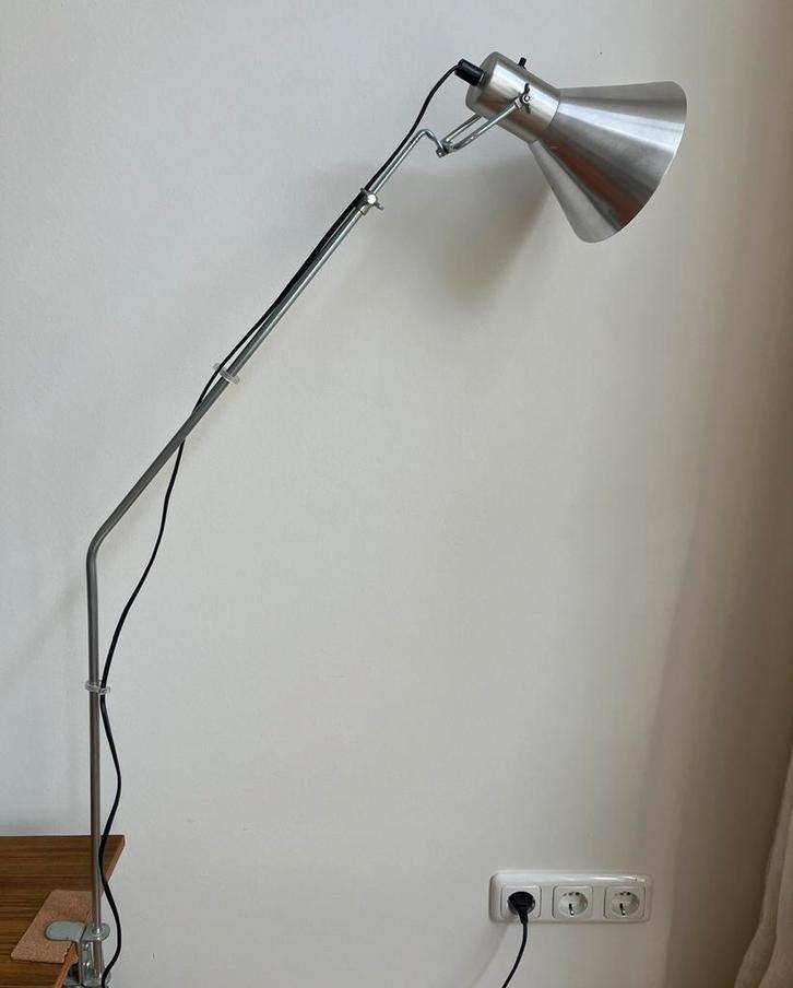Vintage Ikea klemlamp / bureaulamp - Typ A9502, Huis en Inrichting, Lampen | Tafellampen, Gebruikt, Minder dan 50 cm, Metaal, Ophalen of Verzenden