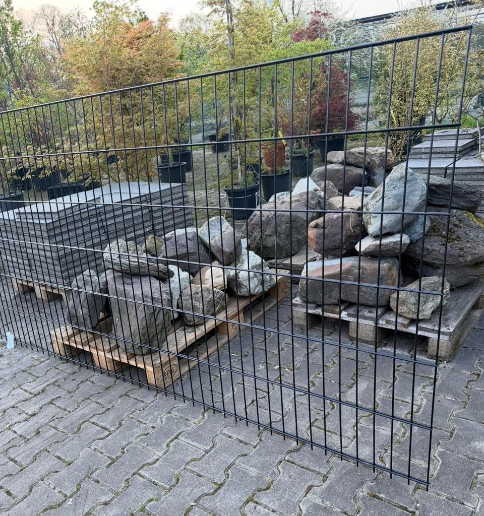 Zwart Dubbelstaafmat Hekwerk 120cm Hoog - Hoge Kwaliteit, Ophalen of Verzenden, Nieuw, IJzer, Dubbelstaafmat hekwerk