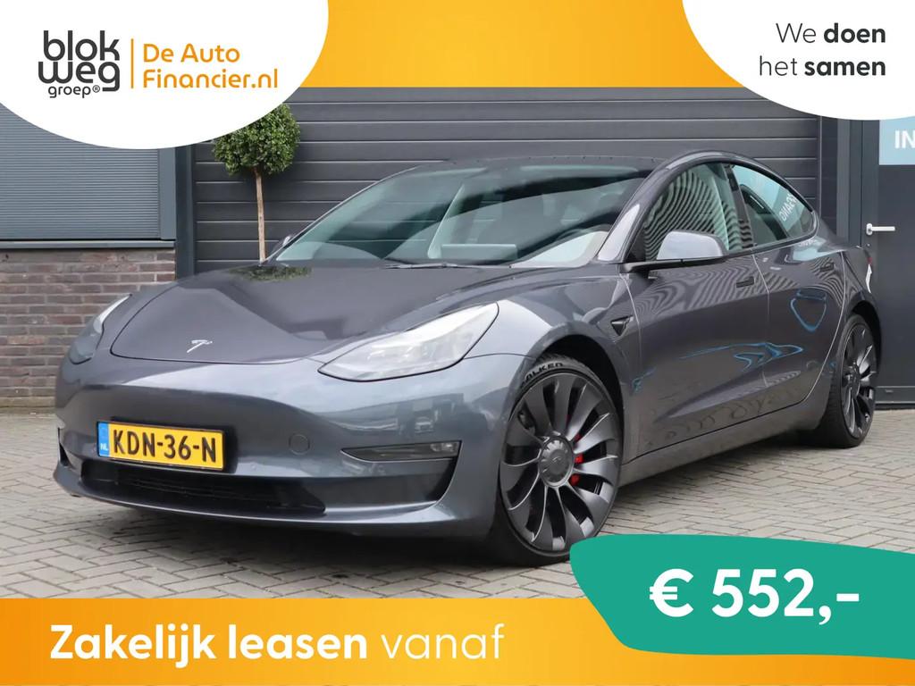 Tesla Model 3 Performance AWD 75 kWh € 32.495,00, Auto's, Tesla, Automaat, Stof, Gebruikt, 462 pk