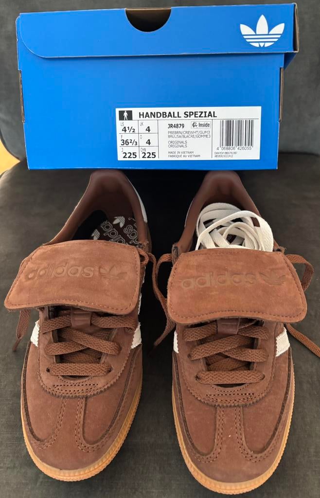 Adidas Handball Speziall met inklapbare tong, Ophalen, Bruin, Nieuw, Sneakers of Gympen