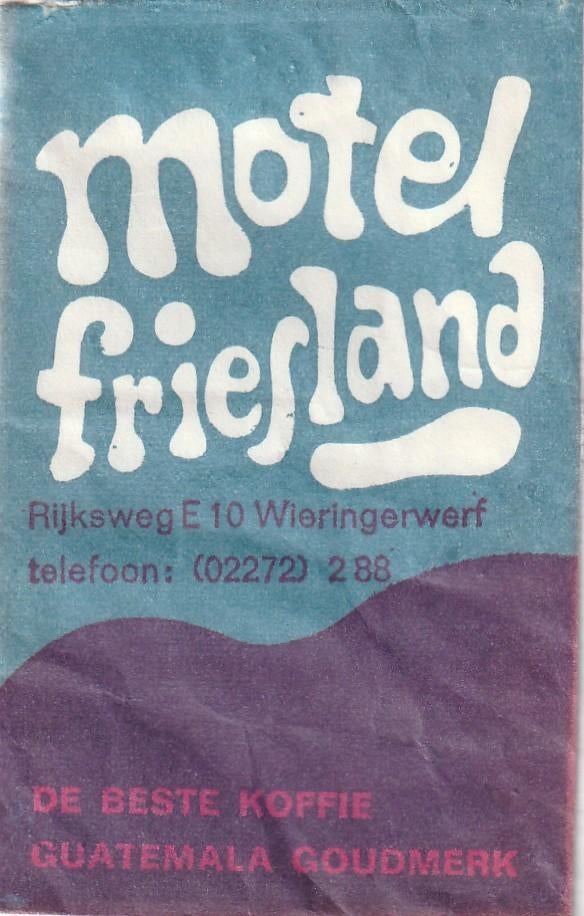 suikerzakje #196 : Motel Friesland Wieringerwerf, Verzenden, Nederland
