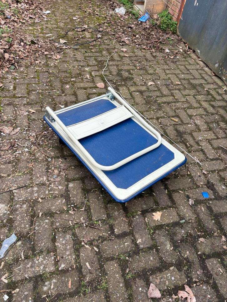 Opvouwbare bagagewagen 300KG - Handige transportkar, Doe-het-zelf en Verbouw, Transportwagens, Gebruikt, Transportkar, 100 liter of meer