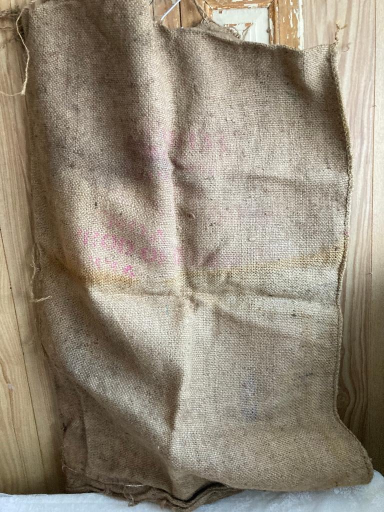 Brocante oude jute zak, Ophalen of Verzenden