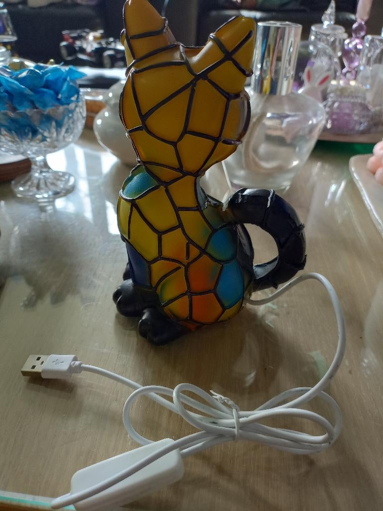 Lampje kat, Ophalen, Zo goed als nieuw, Kunststof, Minder dan 50 cm