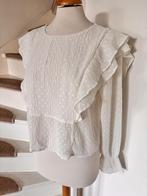 Zara Chiffon wit blouse mt.S, Only, Wit, Ophalen of Verzenden, Zo goed als nieuw